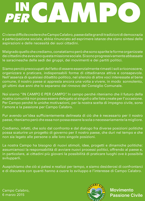 manifesto incampo web